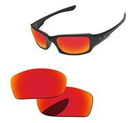 PapaViva Verres de rechange pour monture de lunettes de soleil Oakley Fives 3.0, rouge feu, 0