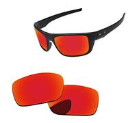 PapaViva Verres de rechange pour Oakley Drop Point OO9367, Pro + Fire Red polarisé,
