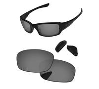 PapaViva Verres de rechange pour Oakley Fives Squared, chromé noir, 0