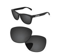 PapaViva Verres de rechange pour Oakley Frogskin OO9013, noir/gris, Frogskin