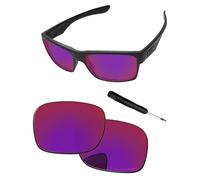 PapaViva Verres et tournevis de rechange pour lunettes de soleil Oakley TwoFace OO9189 - Ajustement précis, blocage UV et résistant aux chocs