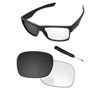 PapaViva Verres et tournevis de rechange pour lunettes de soleil Oakley TwoFace OO9189 - Ajustement précis, blocage UV et résistant aux chocs