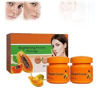 Papaya Whitening Brightening Face Freckle Remover Cream, Papaya Whitening Freckle Cream 40g, Lighten Facial Dark Spots, Spots And Freckles, Nourish And Improve Fine Lines (1 Set)