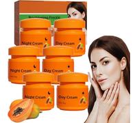 Papaya Whitening Freckle Cream, Papaya Whitening Brightening Face Freckle Remover Cream, Anti-Wrinkle Aging Spots Moisturising Cream, Convient à Tous Les Types De Peau (3 Set)
