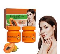 Papaya Whitening Freckle Cream, Papaya Whitening Brightening Face Freckle Remover Cream, Anti-Wrinkle Aging Spots Moisturising Cream, Convient à Tous Les Types De Peau (1 Set)