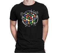 PAPAYANA - Magic-Cube - T-shirt amusant pour homme imprimé S à 4XL, Noir , XL
