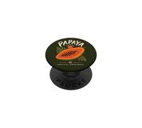 Papaye Tropical Sweetness Fruit Lover Botanical Island PopSockets PopGrip Adhésif