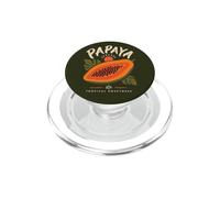 Papaye Tropical Sweetness Fruit Lover Botanical Island PopSockets PopGrip pour MagSafe