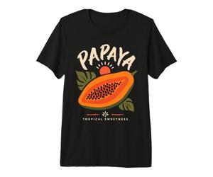 Papaye Tropical Sweetness Fruit Lover Botanical Island T-Shirt Haut de Gamme