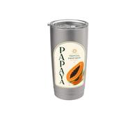 Papaye Tropical Sweetness Fruit Lover Produits exotiques Gobelet isotherme en acier inoxydable double paroi