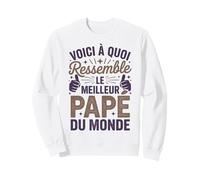 Papé Humour Homme Motif Fête Grand-Père Phrase Meilleur Papé Sweatshirt