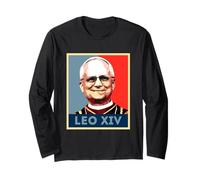Pape Leo XIV Portrait Pop Art Manche Longue