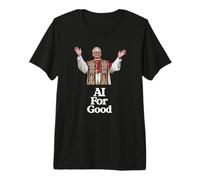 Pape Léon XIV « AI for Good » - MAGNIFICA HUMANITAS T-Shirt Haut de Gamme