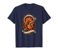 Pape Léon XIV Cœur Flamboyant de Saint Augustin in Illo Uno Unum T-Shirt