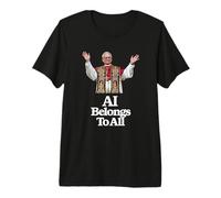 Pape Léon XIV « L'IA Appartient à Tous » - MAGNIFICA HUMANITAS T-Shirt Haut de Gamme