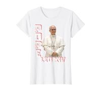 Pape Léon XIV T-Shirt Graphique avec Valeur, Femme, Blanc, S