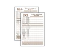 papello Bloc de jeu de dés Extreme - Grand bloc de rechange pour jeu de dés extrêmement DIN A5, 4 blocs, design et fabrication en Allemagne, impression respectueuse de l'environnement (4, A5)