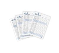 papello Bloc de rechange Extreme DIN A5 bleu - 2 blocs de jeu pour jeu de dés extrême, bloc de rechange Kniffel Extreme - Impression de qualité supérieure en Allemagne sur papier blanc solide