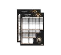 papello Lot de 2 bloc-notes magiciens - Prédiction des sorciers - Format A6