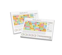 papello Noch ein X ! Bloc de rechange - Bloc supplémentaire A6 avec 50 feuilles chacun, 2 pièces compatibles avec le jeu de dés