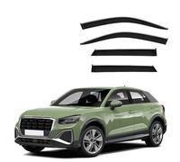 PAPEP 4 Pièces Déflecteurs de Fenêtre Voiture pour Audi Q2 MK1 2018+ Pare-Pluie Pare-Soleil Avant + Arrière Visières Latérales Protection