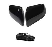 PAPEP Coque de Rétroviseur Extérieur pour Tesla Model Y 2019-2024, Capuchon de Remplacement Protection Latéral en ABS Choix Gauche,Glossy Black