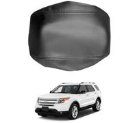 PAPEP Housse d’Accoudoir pour Ford Explorer 2011-2019, en Microfibre Lavable Protection Intérieure pour Console Centrale Résiste aux Tâches,Black-Black Line