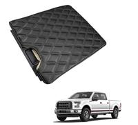 PAPEP Housse d’Accoudoir pour Ford F-150 2015-2020, en Microfibre Lavable Protection Intérieure pour Console Centrale Résiste aux Tâches,Black-Black Line
