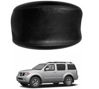 PAPEP Housse d’Accoudoir pour Nissan Pathfinder 2005-2012, en Microfibre Lavable Protection Intérieure pour Console Centrale Résiste aux Tâches,Black-Black Line