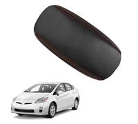 PAPEP Housse d’Accoudoir pour Toyota Prius 30 Series 2009-2011, en Microfibre Lavable Protection Intérieure pour Console Centrale Résiste aux Tâches,Black-Red Line