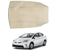 PAPEP Housse d’Accoudoir pour Toyota Prius 30 Series 2012-2015, en Microfibre Lavable Protection Intérieure pour Console Centrale Résiste aux Tâches,Grey