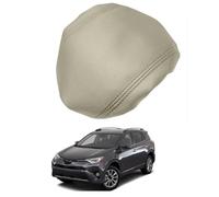 PAPEP Housse d’Accoudoir pour Toyota RAV4 2013-2018, en Microfibre Lavable Protection Intérieure pour Console Centrale Résiste aux Tâches,Beige