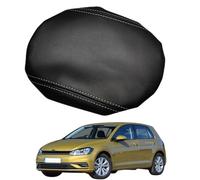 PAPEP Housse d’Accoudoir pour Volkswagen Golf 7 2014-2020, en Microfibre Lavable Protection Intérieure pour Console Centrale Résiste aux Tâches,Black-White Line