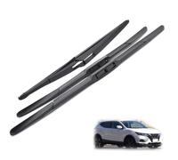 PAPEP Jeu d'essuie-Glaces Avant et arrière pour Nissan Qashqai J12 2021-2024 26"+17"+12", Essuie-Glace Avant Essuie-Glace Arrière Ensemble Pare-Brise Fenêtre Brosses