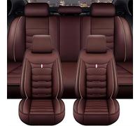 PAPEP Voiture Ensembles De Housses Siège pour Ford Fiesta’09 MK7 2011 2012 2013 2014 2015 2016 2017, 5 Seats Cuir Siège Avant et Arrière Housses Siège Complet Imperméable,F/Coffee