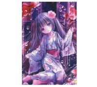 （Paper）-（70x50） Puzzle en Carton 1000 Pièces，Japanese Manga Cute Girl Anime Girl，Puzzle en Carton，Jouets Éducatifs pour Cadeau d'anniversaire Adultecadeau de Noël，