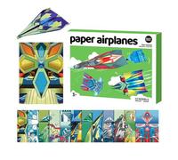 Paper Airplane Book, Airplane Toys with 12 Patterns, Colored Paper Art Projects Toys with Step-by-Step Folding Instructions, for Kids Boys Girls Adults Classroom Homeschool Preschool Home School Trave