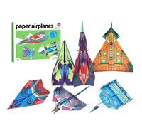 Paper Airplane - Cardstock, 25x18x5cm Papers Plane Easy-to-Make | 12-Pattern DIY Flying Plane Set Creative Learning Activity, Paper Airplane Book For Classroom, Homeschooling, Preschool, Daycare