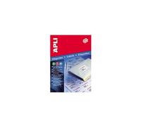 APLI PAPER - Auto-adhésif - blanc - 105 x 35 mm 1600 étiquette(s) (100 feuille(s) x 16) étiquettes Blanc G
