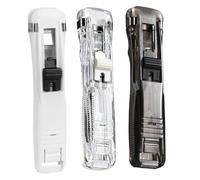 Paper Clip Stapler - Portable Clamp Dispenser | 11.5x2.5cm ABS Metal Binding Tool with Document Function, Office Organizer with Classroom Use, Home Accessory for Bills