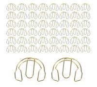 Paper Clips - 50 Pieces Fancy Metal Gold Headphone Shape Holder - Small Paper Clip,for Home Teacher Student Office School Box Organizer Drawer