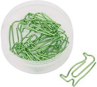 Paper Clips Green Paper Clips Office For Personal Document Organization Paper Clips Metal 20pcs Penguin Paper Clips Handcraft Materials