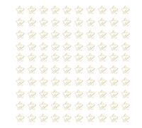 Paper Clips Star Moon 100pcs Cute Office School fournit en métal Proof de petite papier pour une organisation de documents Bookmark DIY Craft (Or)