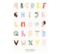 Paper Collective Poster Alphabet Spaghetti ENG Multi-colour 50x70 cm