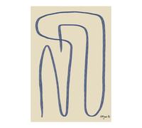 Paper Collective Poster Different Ways bleu 50x70 cm