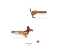 Paper Collective Poster Doug the Dachshund 50x70 cm
