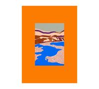 Paper Collective Poster Orange Landscape 50x70 cm