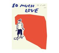 Paper Collective Poster So Much Love Skateboard 30x40 cm