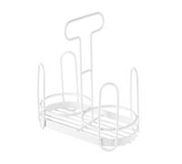 Paper Cup Holder, Rack Iron Art Dispenser,Multifunctional Coffee and Milk Tea Storage(White)