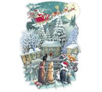 Paper d'Art Carte de Noël 3D avec inscription « It's Santa »